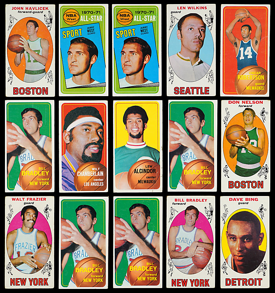 1969-1970 & 1970-1971 Topps Basketball Collection (172) with Abdul-Jabbar, Chamberlain & Robertson