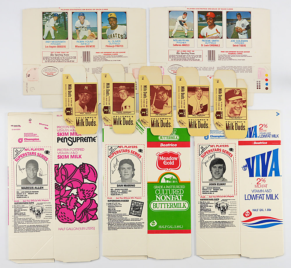 1971-1987 Multi-Sport High-Grade Food Issue Box Collection (33) - (75) Total Players Including (22) Hall of Famers