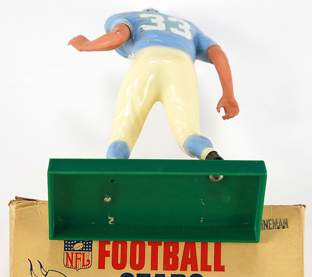 1960s Football Statue Pair with Detroit Lions Hartland Lineman in Original Box Plus San Francisco 49ers Kail