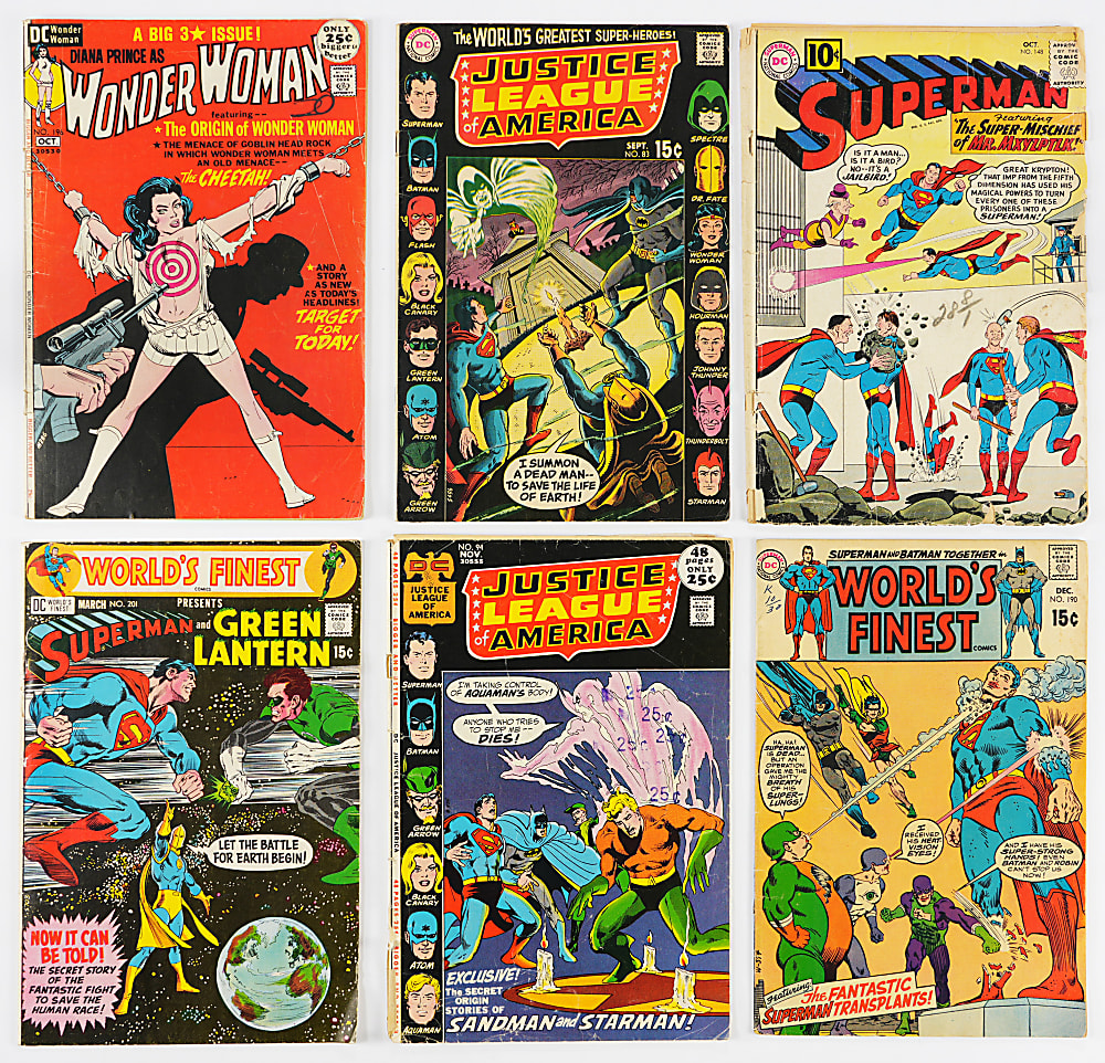 1961-1971 DC Super-Hero Comic Books (11) with (5) CGC Graded