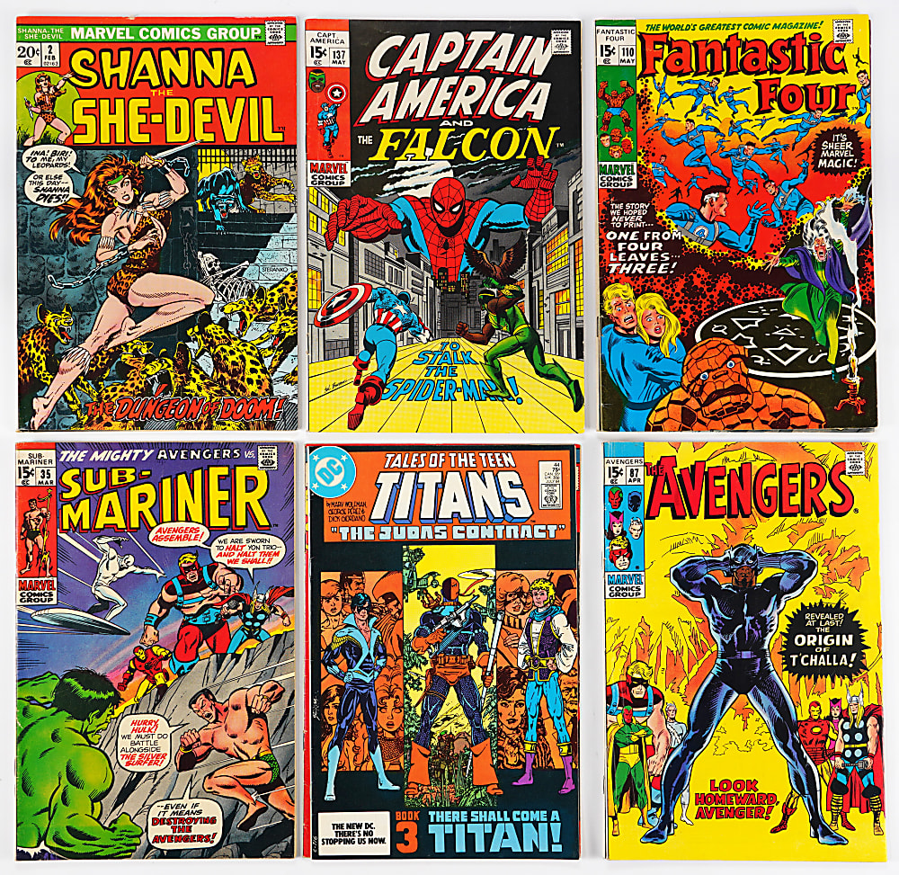 1971-1987 Marvel/DC Super-Hero Comics (38) with Defenders #1 & Nova #1