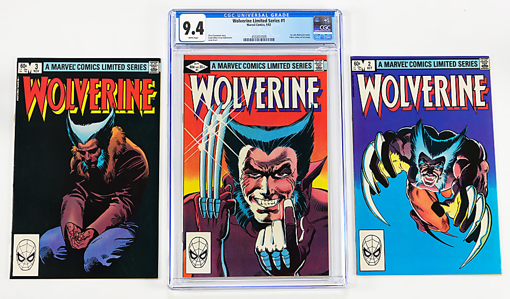 1982 Marvel Wolverine Complete Run (4) with #1 CGC 9.4
