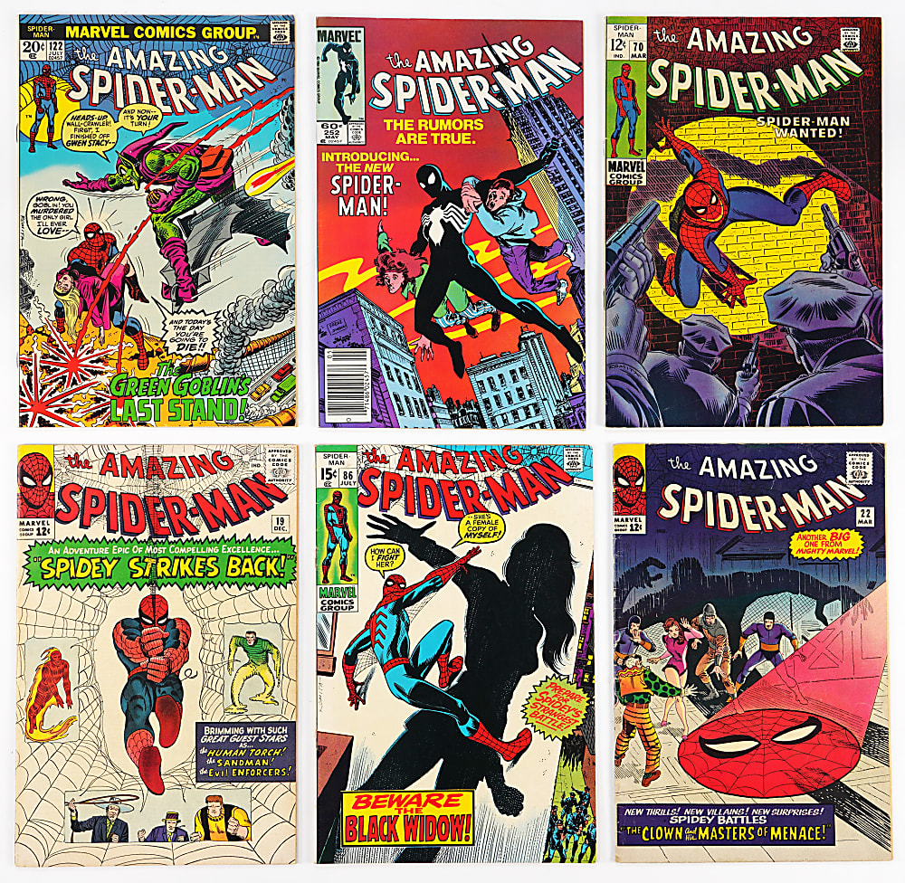 1960s-1980s Marvel Amazing Spider-Man Comics (21) with #19, #22, #122 & #252