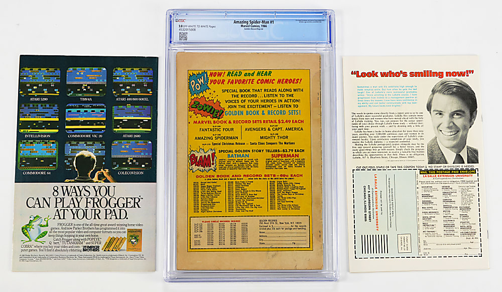 1966-1987 Marvel Spider-Man Related Comics (22) with Amazing Spider-Man #1 Golden Record Reprint CGC 2.0