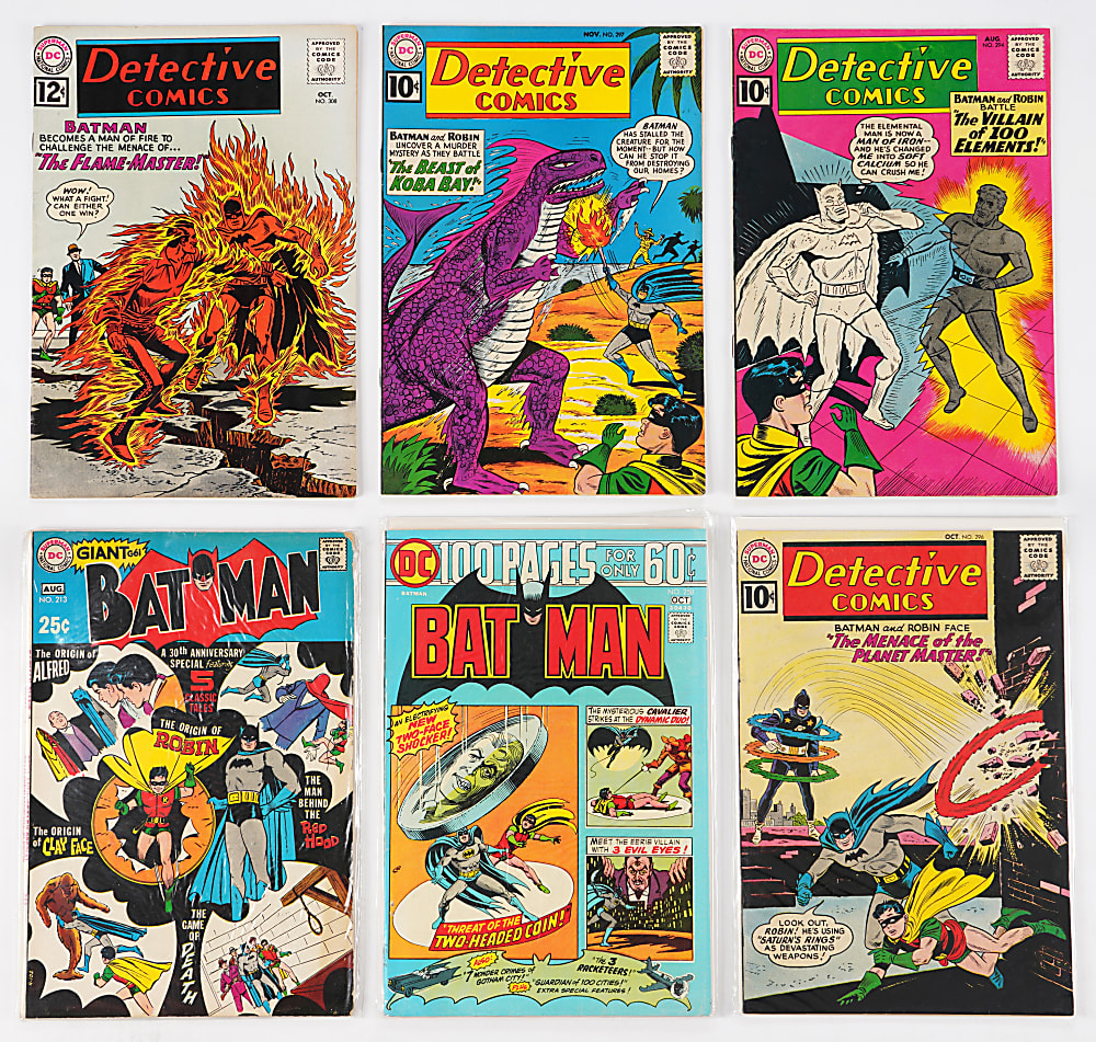 1960s-1980s DC Batman and Detective Comics Collection (60) with Batman #200 CGC 7.0 Restored