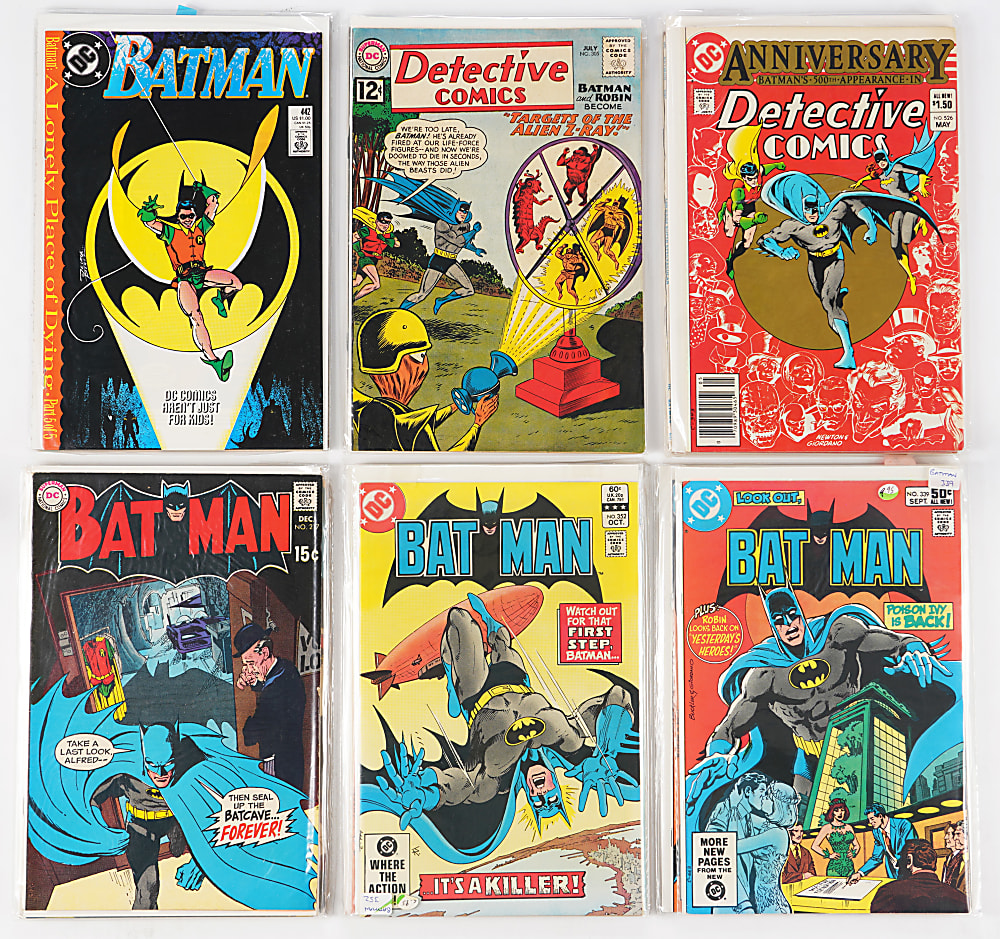 1960s-1980s DC Batman and Detective Comics Collection (60) with Batman #200 CGC 7.0 Restored