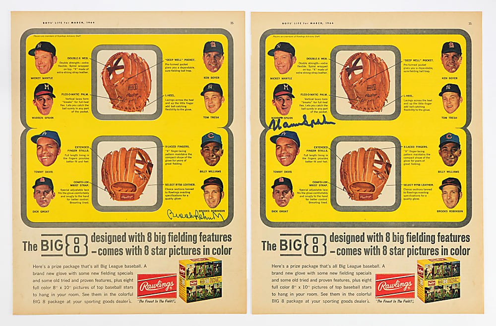 Hall of Famer/Star Signed Advertisements and Food Issue Items (5) with Pete Rose