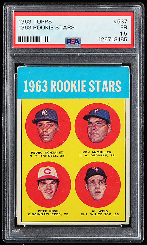 1963 Topps #537 Pete Rose Rookie PSA FAIR 1.5