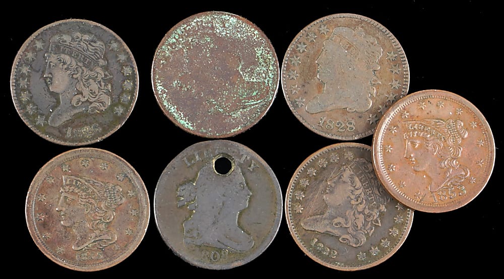 1808-1956 U.S Type Coin Collection (100+) with (7) Half Cents