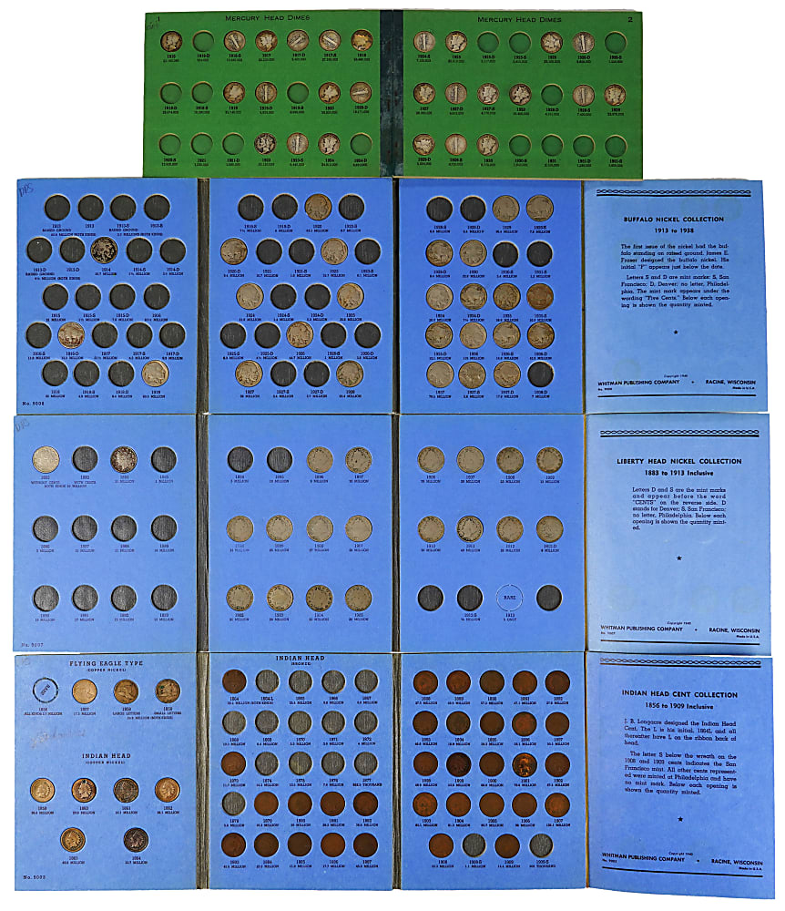 1880s-1970 U.S. Coin Balance of Collection Hoard (1,300+) with (300+) Silver Coins