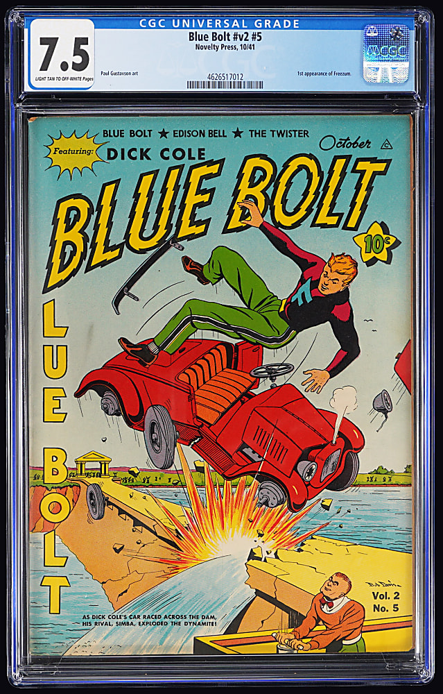 1941 Novelty Press Blue Bolt Vol. 2 #5 - CGC 7.5