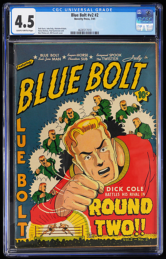 1941 Novelty Press Blue Bolt Vol. 2, #2 - CGC 4.5