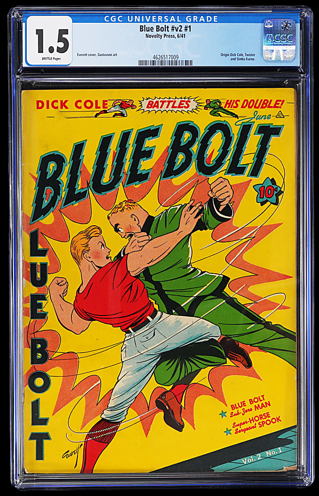 1941 Novelty Press Blue Bolt Vol. 2, #1 - CGC 1.5