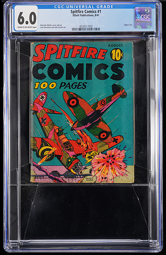 1941 Elliott Publishing Spitfire Comics #1 - CGC 6.0