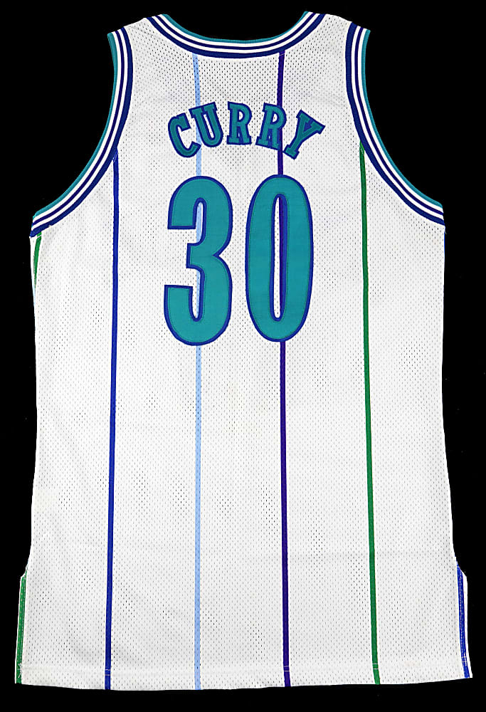 1994-1995 Dell Curry Charlotte Hornets Signed Game-Used Home Jersey