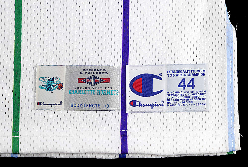 1994-1995 Dell Curry Charlotte Hornets Signed Game-Used Home Jersey