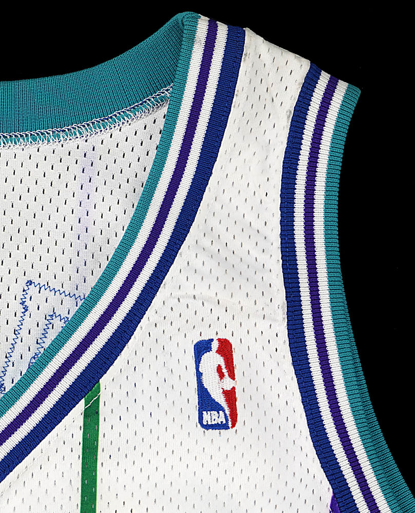 1994-1995 Dell Curry Charlotte Hornets Signed Game-Used Home Jersey