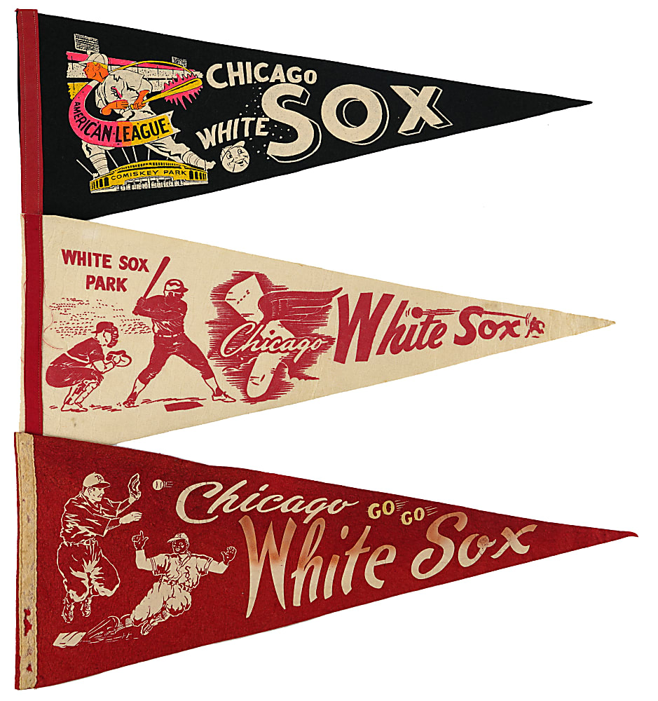 1950s-1960s Chicago White Sox Pennant Collection (10)