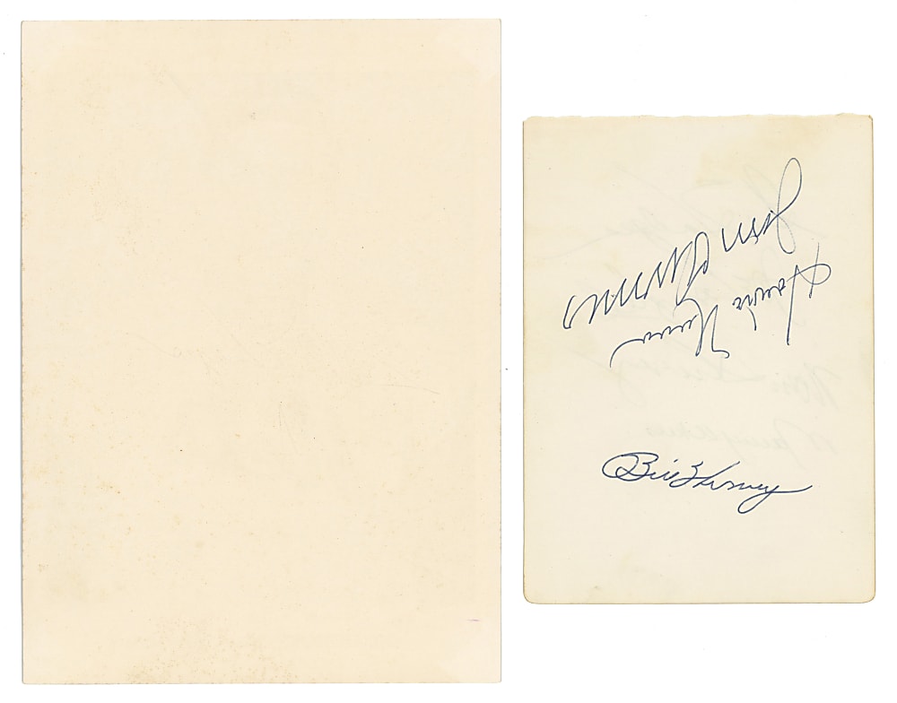 1961-1962 Gil Hodges Signed Pair with Single-Signed Picture Pack Photograph & Multi-Signed Album Page