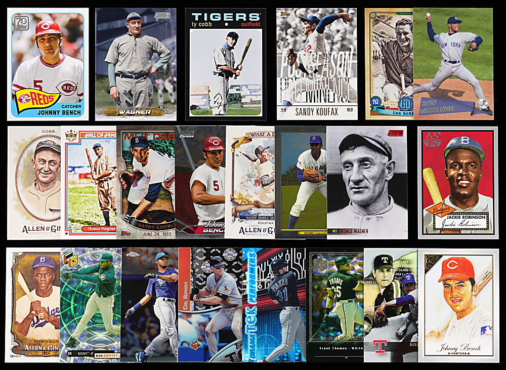 1980s-Modern Baseball Hall of Fame Card Collection (2,700+) with Several Rookies, Inserts & Parallels