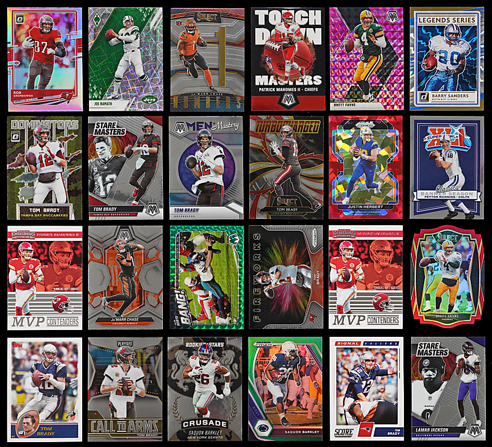 Mostly Post-2020s Football Singles Collection (6,800+) with (1,600+) Inserts - Loaded!