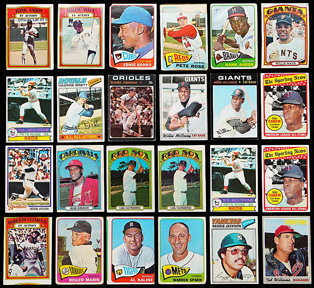 1965-1979 Topps Shoebox Collection (1,800+) with (160+) Hall of Famers & (900+) 1972 Topps