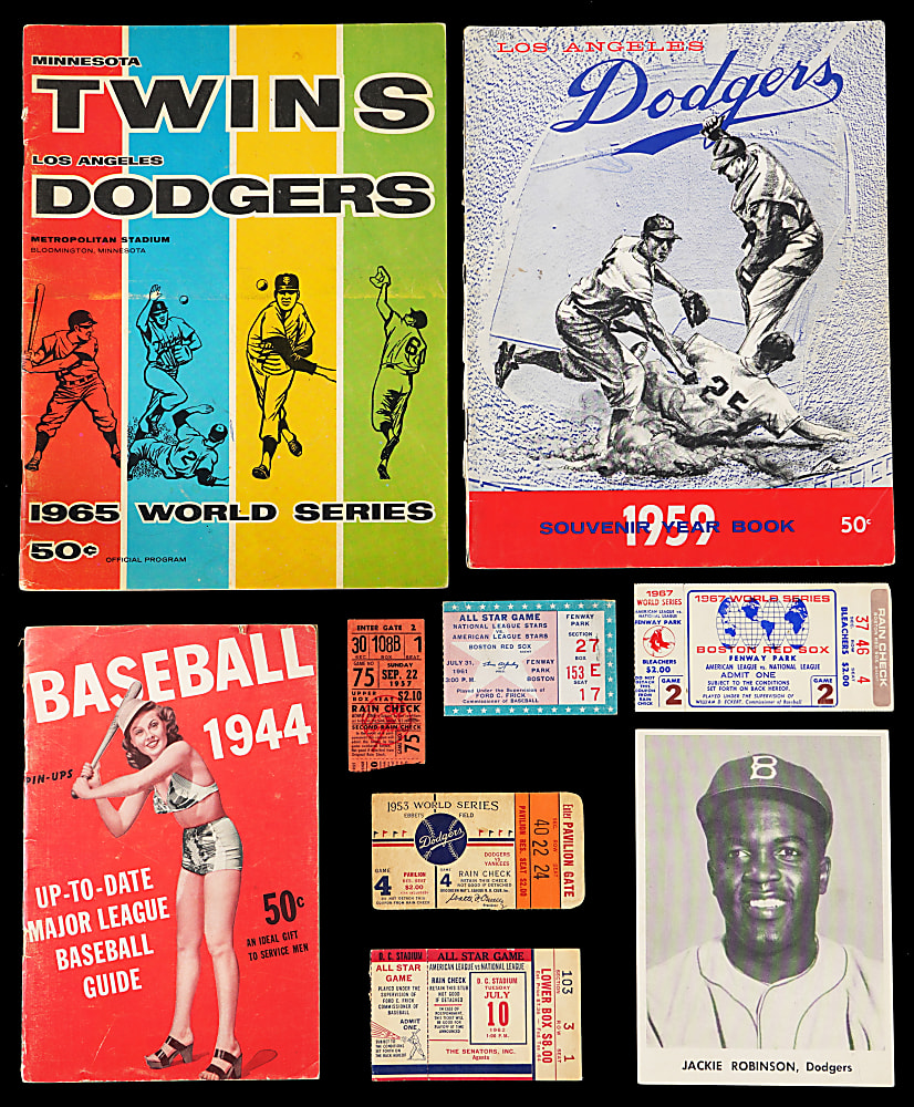 1900s-1980s Baseball Balance of Collection (90+) Items with Programs, Publications, Tickets & Photos