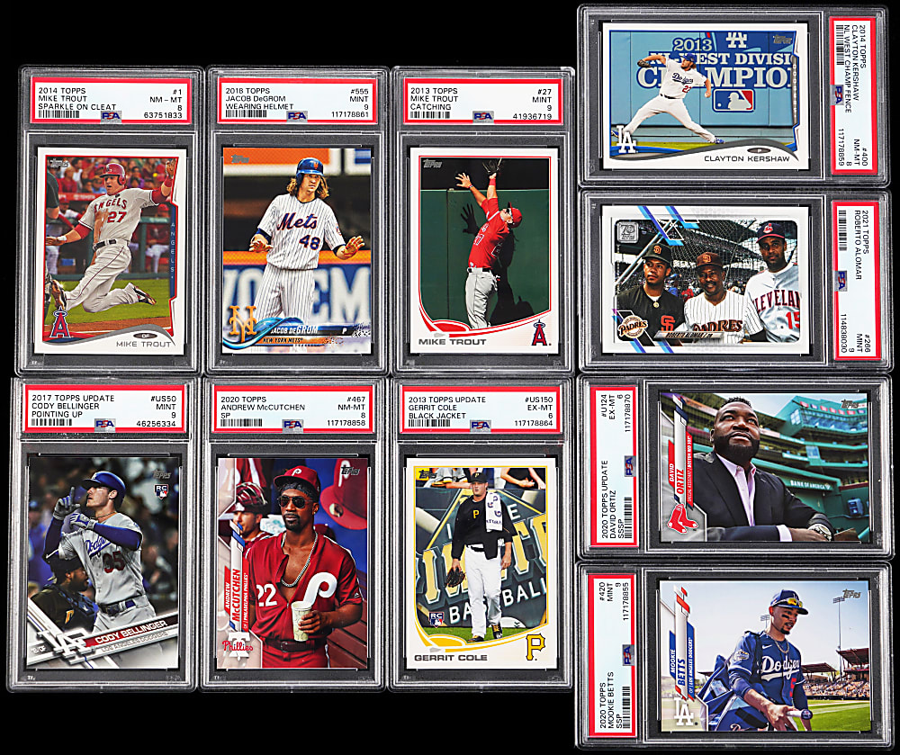 2013-2021 Topps Product Hall of Fame & Star Shortprints & Super Shortprints PSA Graded (10)