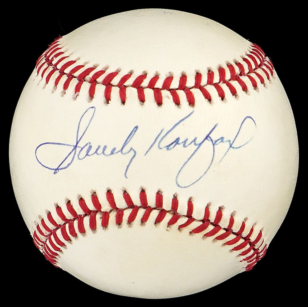 Sandy Koufax Single-Signed ONL/Giamatti Baseball