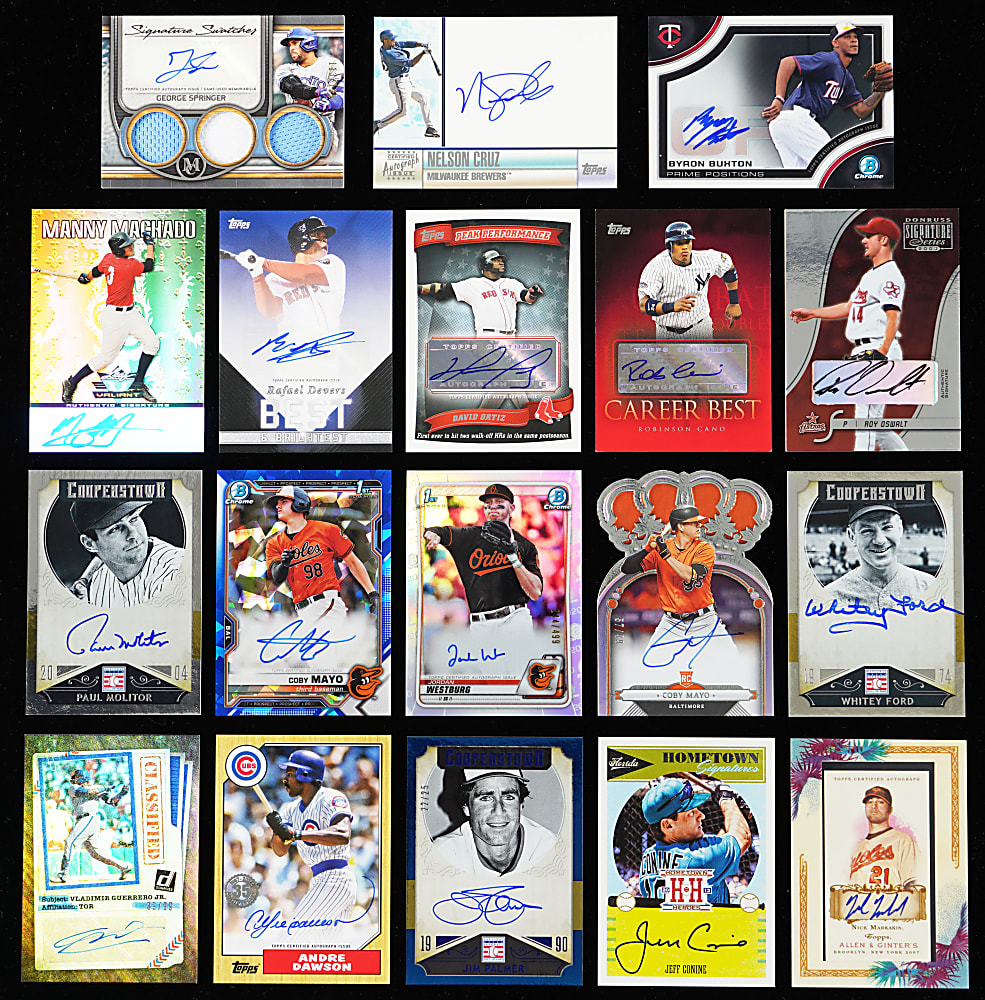 Modern Baseball Certified Autograph Collection (750+) with Hall of Famers & Stars