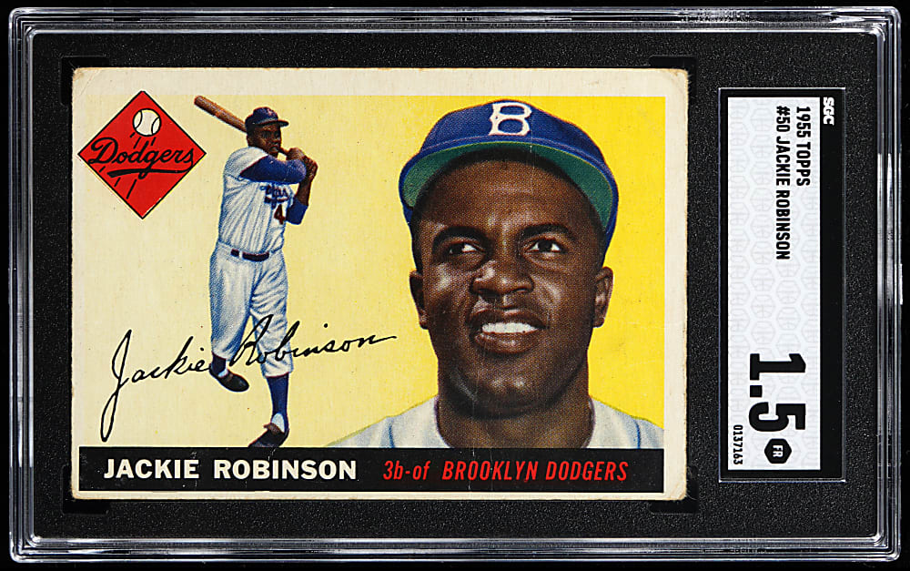 1955 Topps #50 Jackie Robinson SGC FAIR 1.5