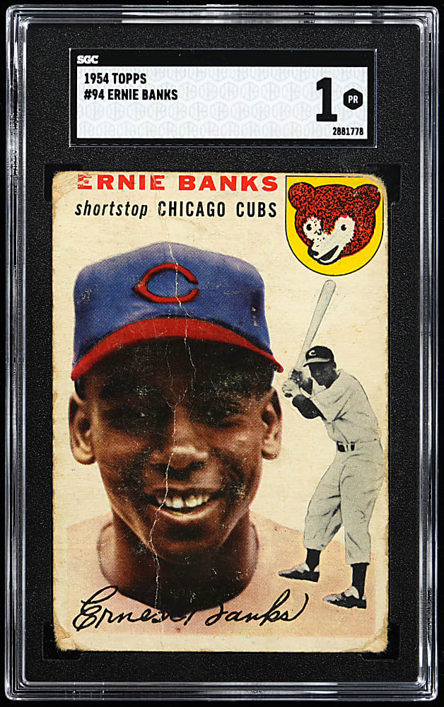 1954 Topps #94 Ernie Banks Rookie SGC POOR 1