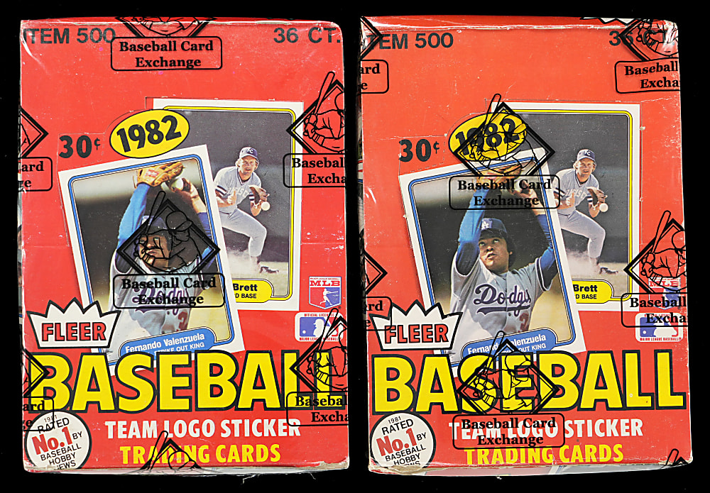 1982 Fleer Unopened Box Pair - Both BBCE