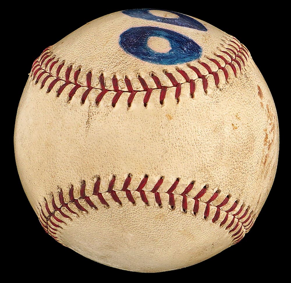 1956 Ted Williams 400th Home Run Baseball with Family Letter of Provenance & SIA Photo Match LOA