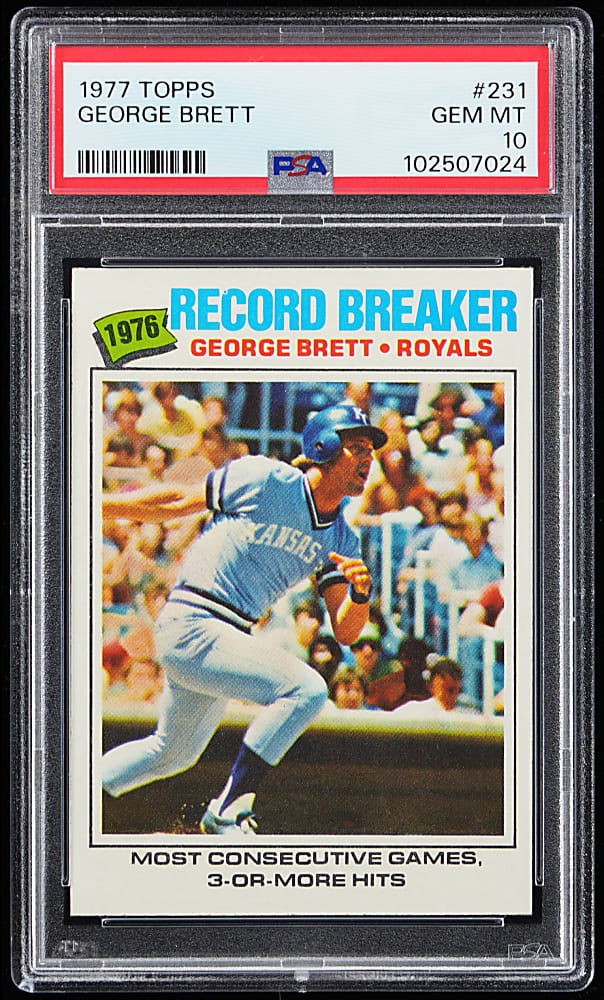 1977 Topps #231 George Brett Record Breaker PSA GEM MINT 10