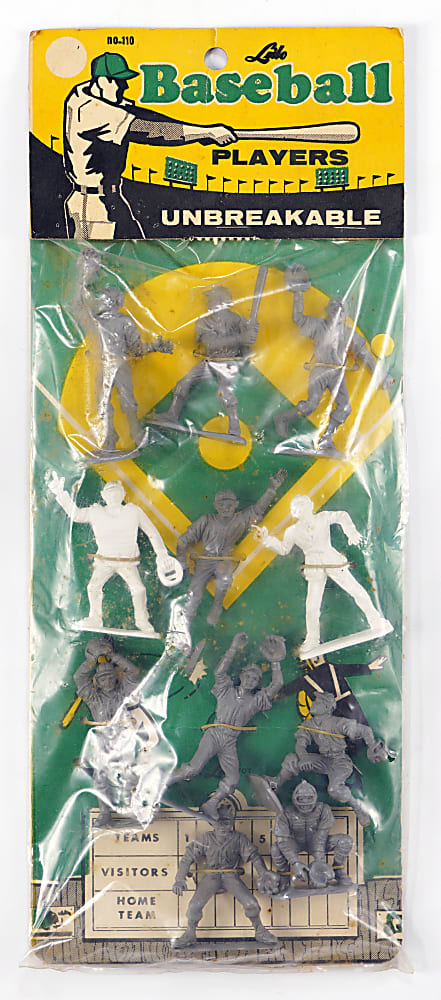 1950s Baseball Statues Group (3) with Unopened 1956 Big League Stars Johnny Antonelli