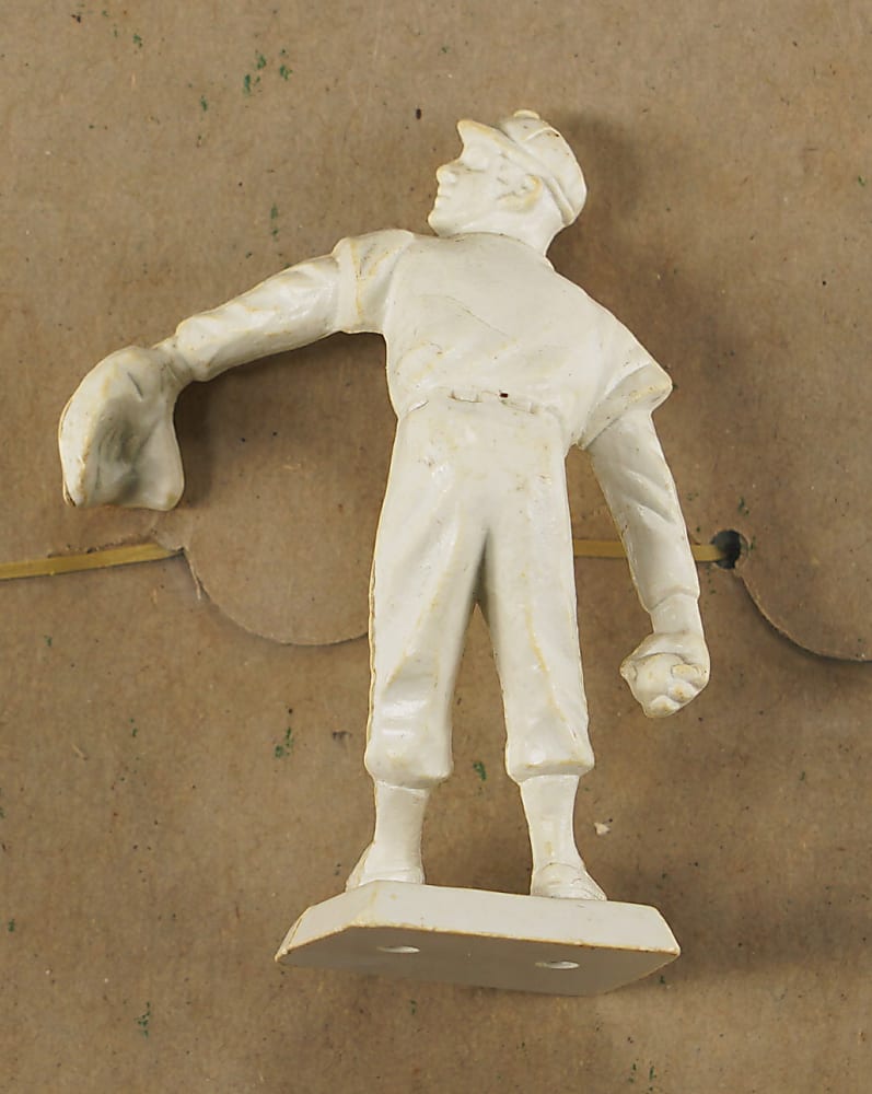 1950s Baseball Statues Group (3) with Unopened 1956 Big League Stars Johnny Antonelli