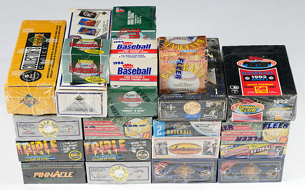 1982-1994 Baseball Set & Unopened Box Collection (28) with 1984 Donruss