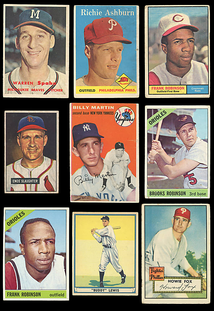 1941-1966 Hall of Fame & Star Collection (38) with Aaron, Koufax & Mantle