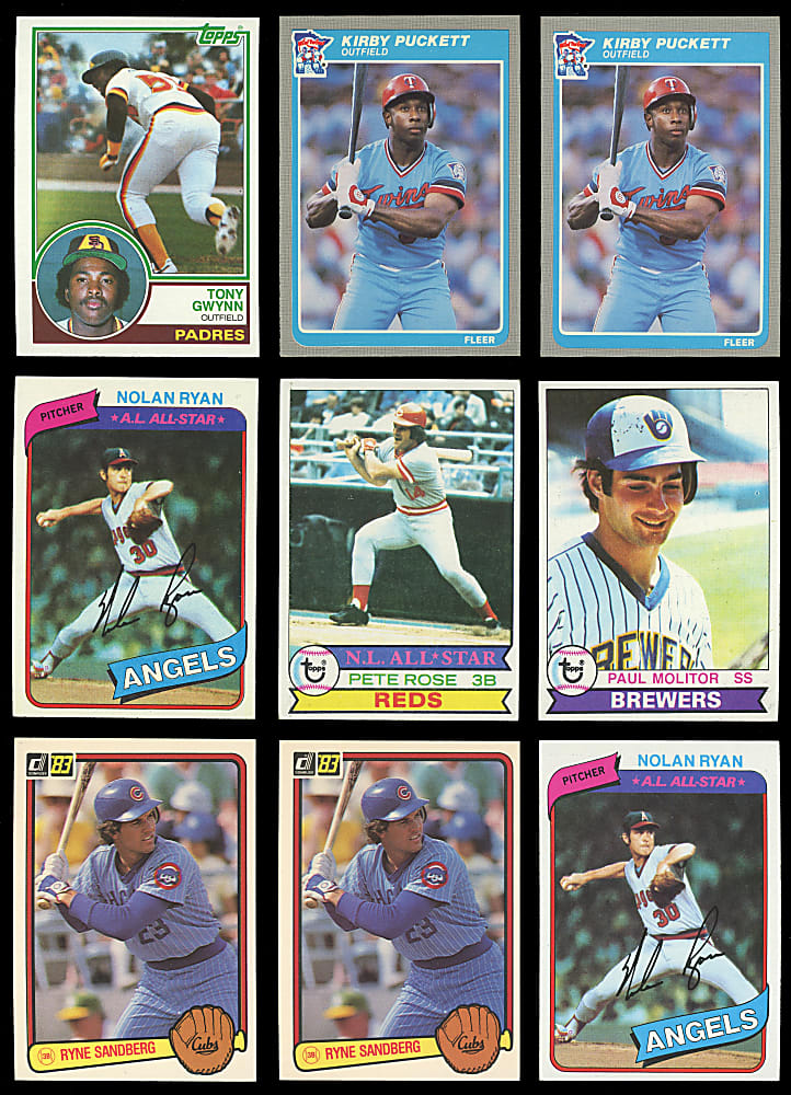 1979-1991 Hall of Fame, Star & Rookie Collection (53) with Griffey Jr., Henderson, Ripken Jr. & O. Smith