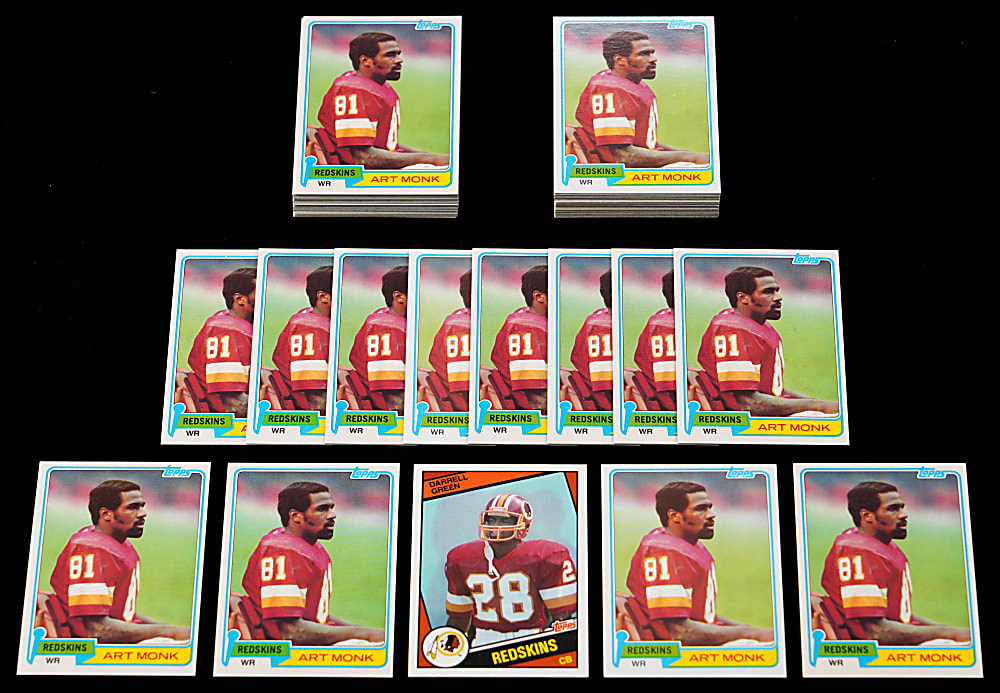 1981 Topps Football #194 Art Monk Rookie Hoard (99)