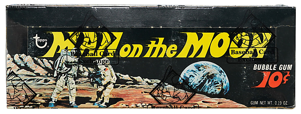 1969 Topps Man on the Moon Unopened Wax Box (24 Packs) - BBCE