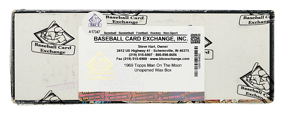 1969 Topps Man on the Moon Unopened Wax Box (24 Packs) - BBCE