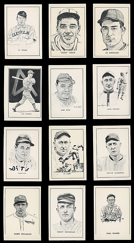 1953 Callahan Hall of Fame Set of (64) Cards in Original Box
