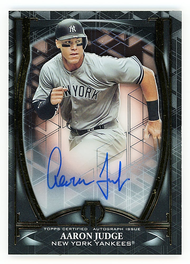 2019 Topps Tribute Iconic Perspectives Aaron Judge Certified Autograph #1/1 Black Parallel