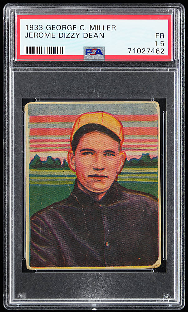 1933 George C. Miller Jerome "Dizzy" Dean PSA FAIR 1.5
