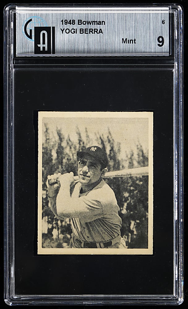 1948 Bowman #6 Yogi Berra Rookie GAI MINT 9
