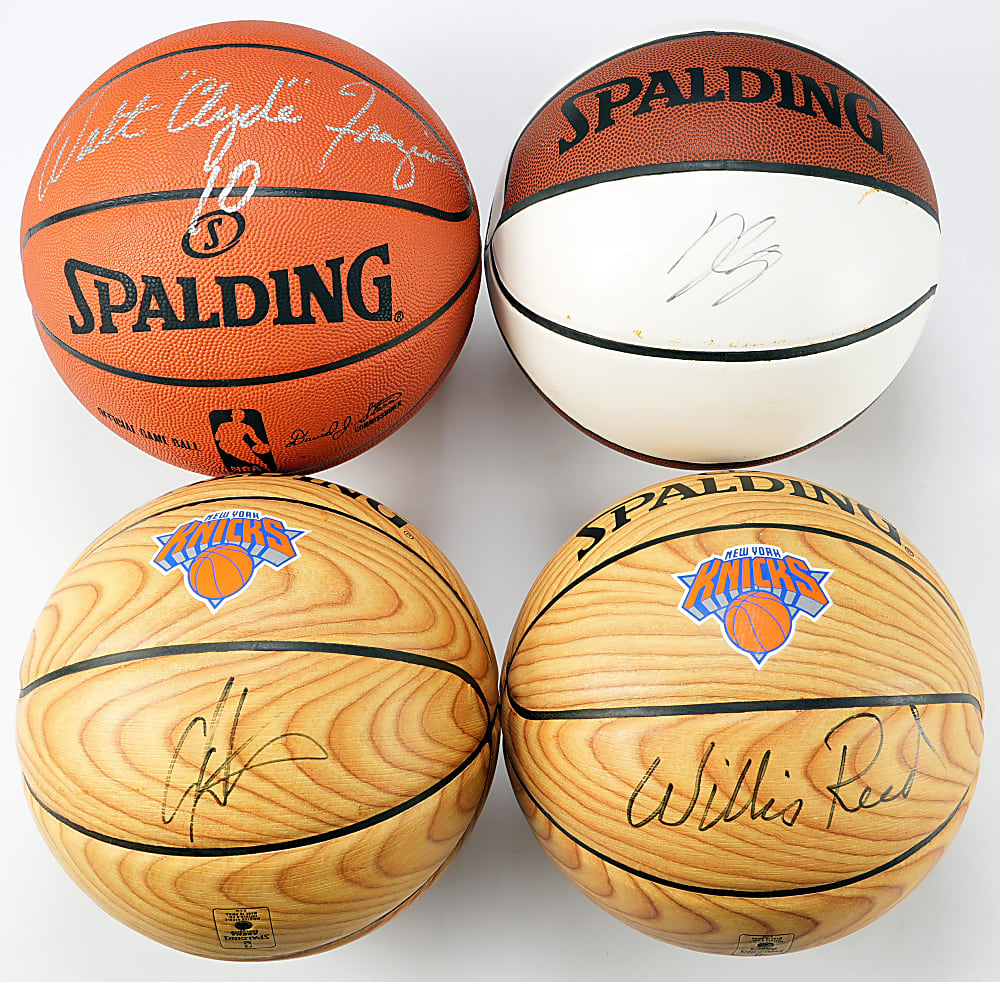 New York Knicks Signed Collection (12) with Carmelo Anthony - All With Knicks Team Authentication
