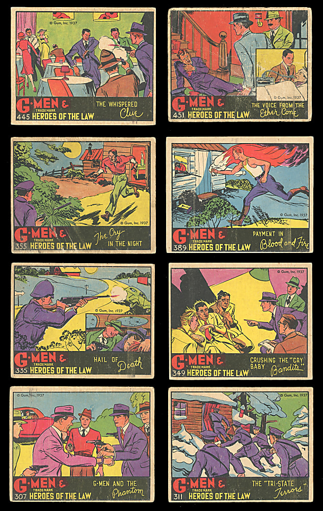 1936-1937 R60 Gum Inc. G-Men & Heroes of the Law Starter Set (29/168)