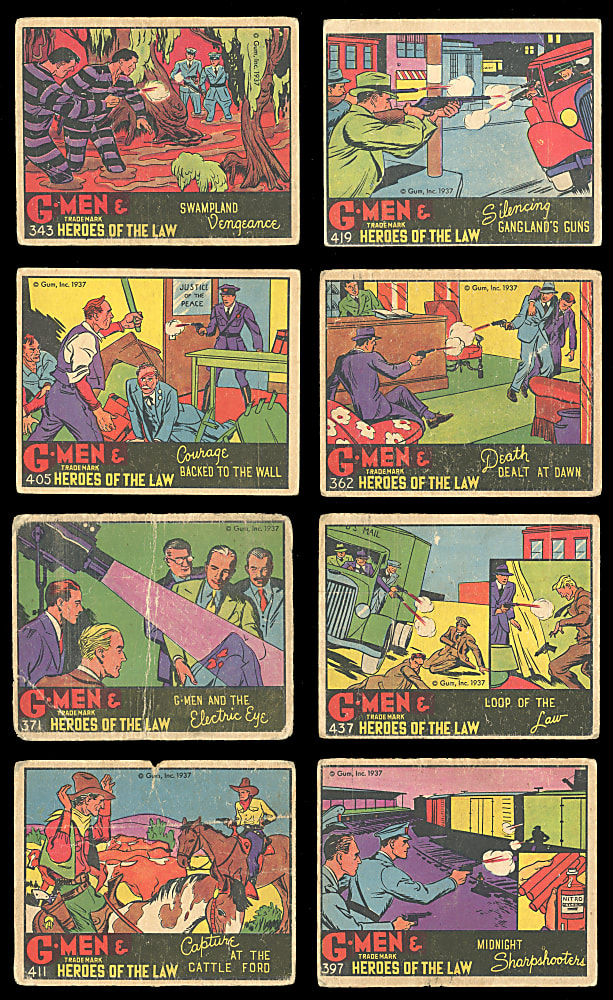 1936-1937 R60 Gum Inc. G-Men & Heroes of the Law Starter Set (29/168)